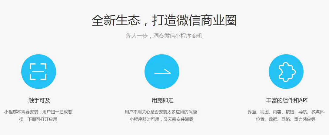 什么是小程序，小程序介紹